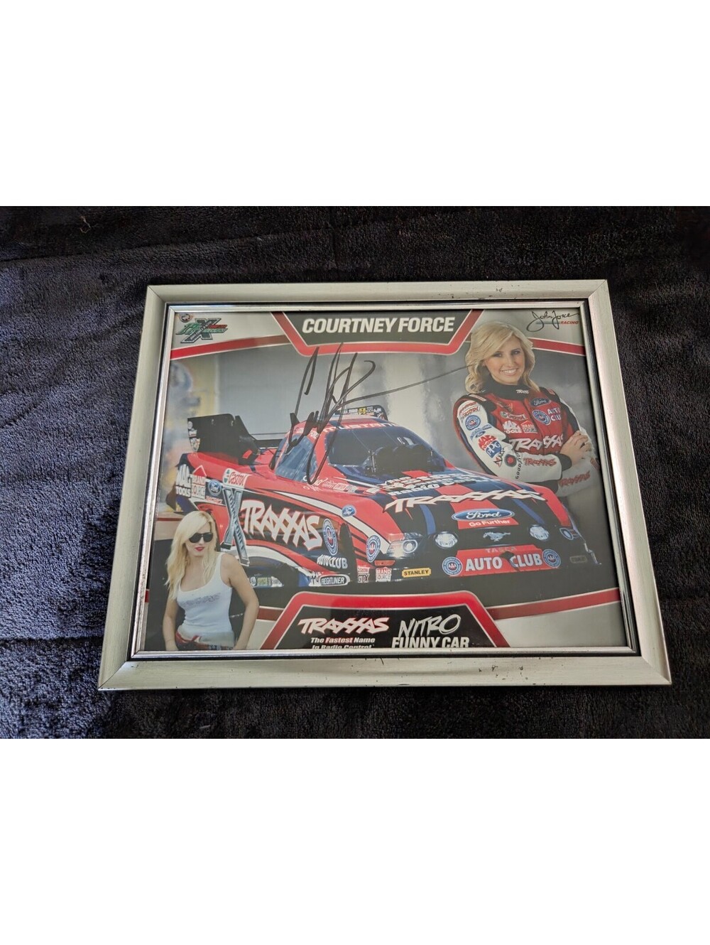 Courtney Force Traxxas Nitro Funny Car NHRA Autographed Framed Picture